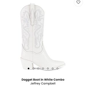 JEFFERY CAMPBELL 🤍 WHITE DAGGET BOOT⚡️